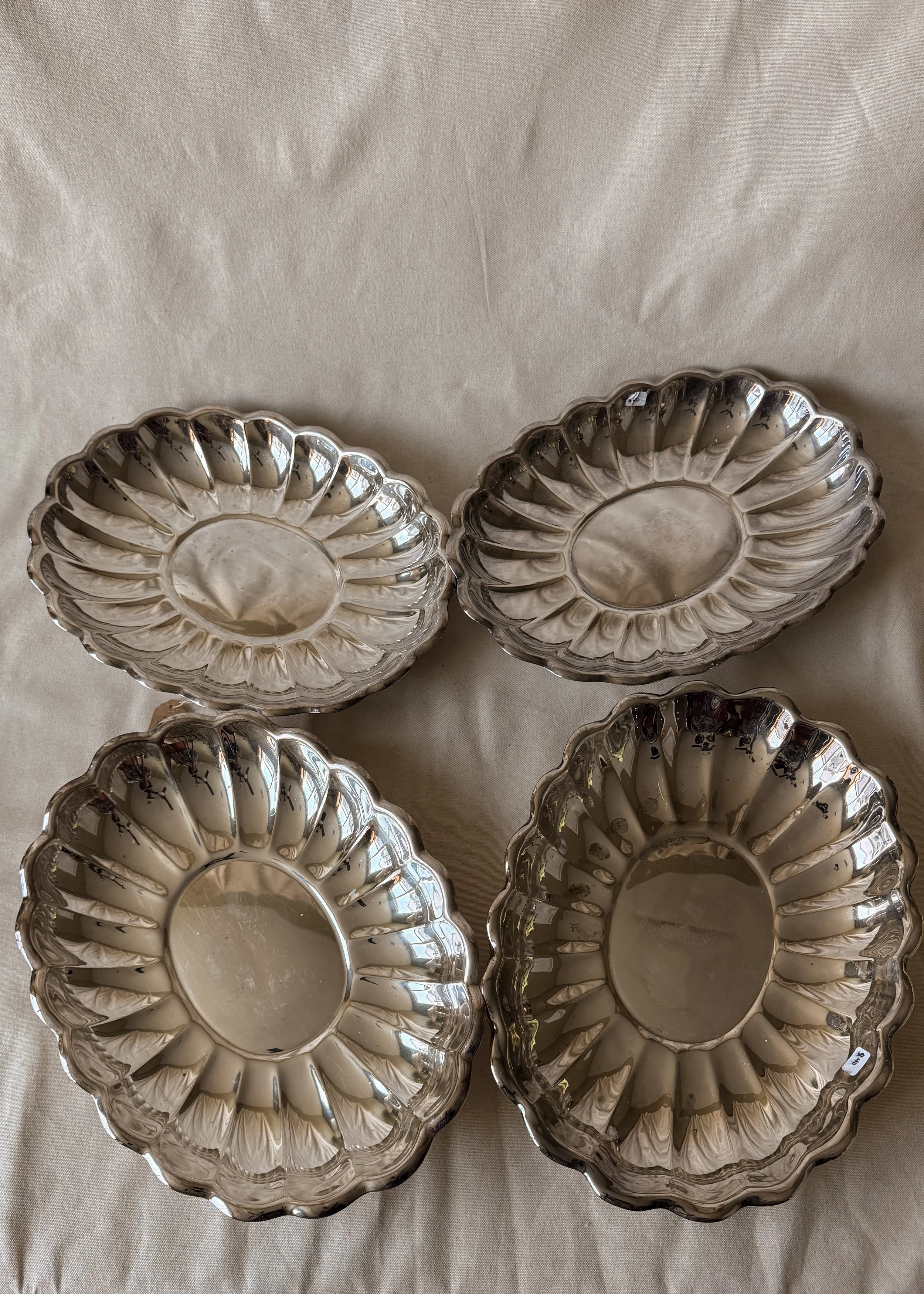 Reed & Barton Holiday Scalloped Serving Tray