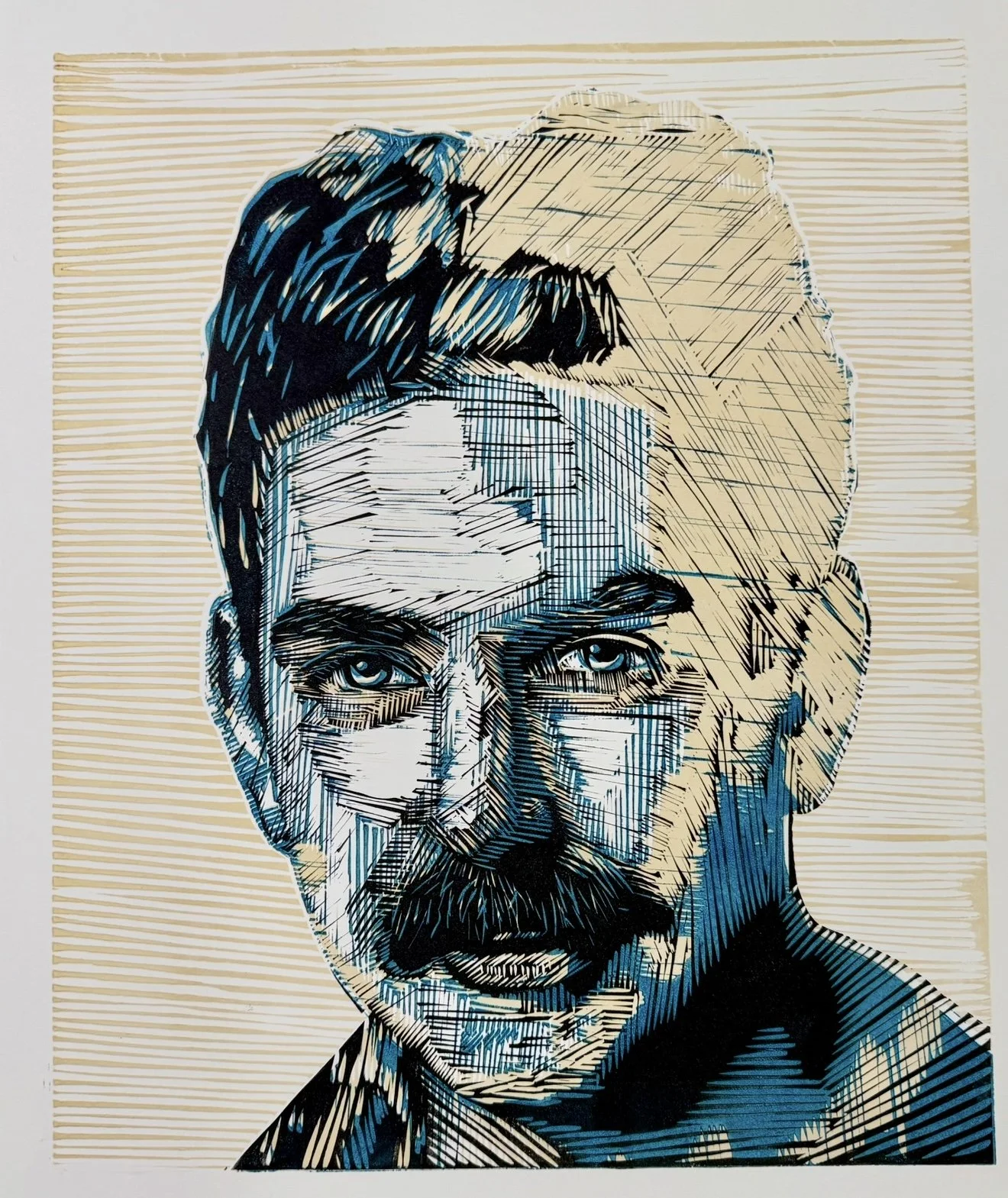 A young Alexander Calder, Linocut, 24" x 18", limited to under 6 prints.