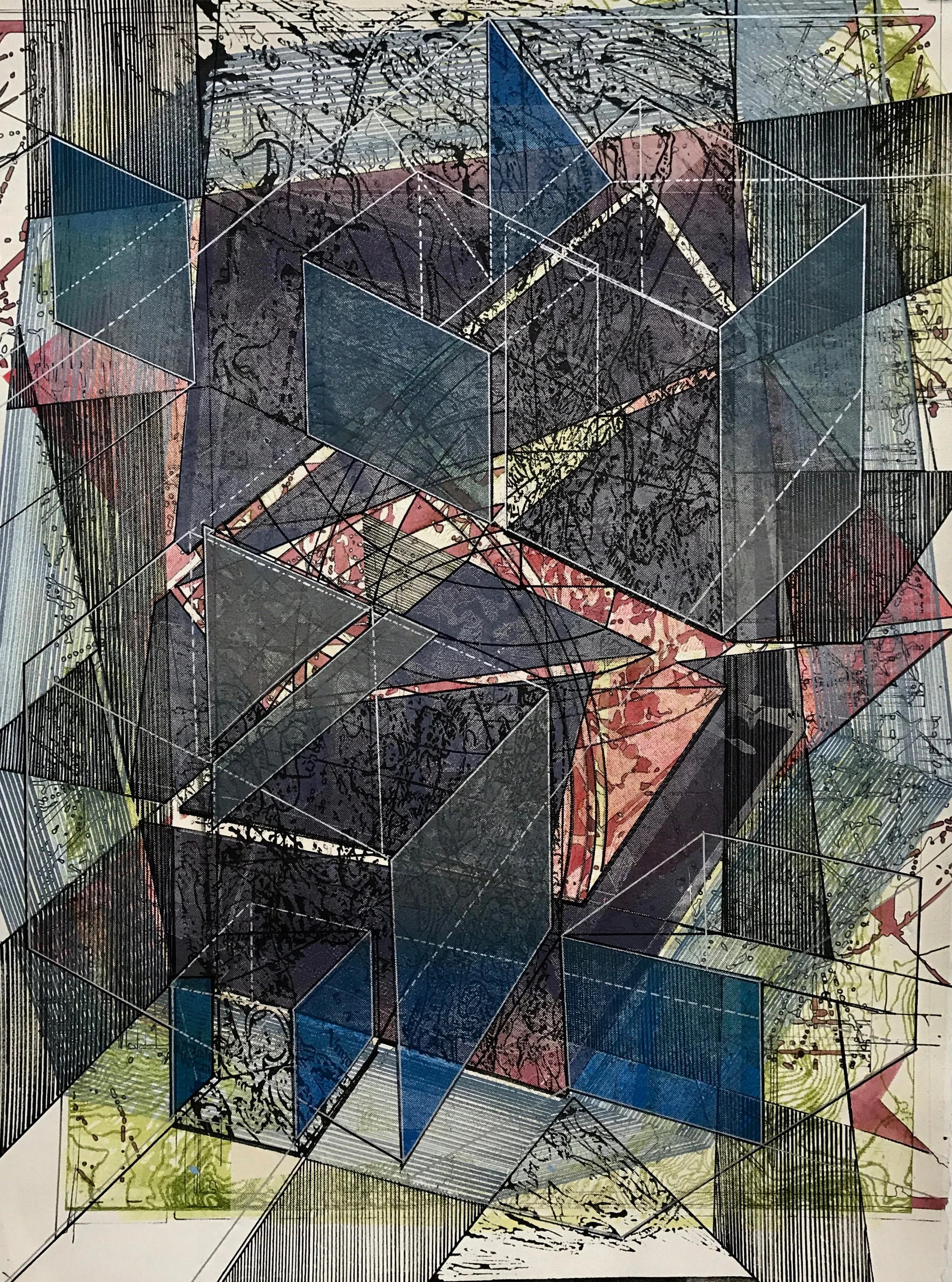 Self-Awareness, Mixed media on paper, 30 x 22_, 2019, $3,000.jpeg