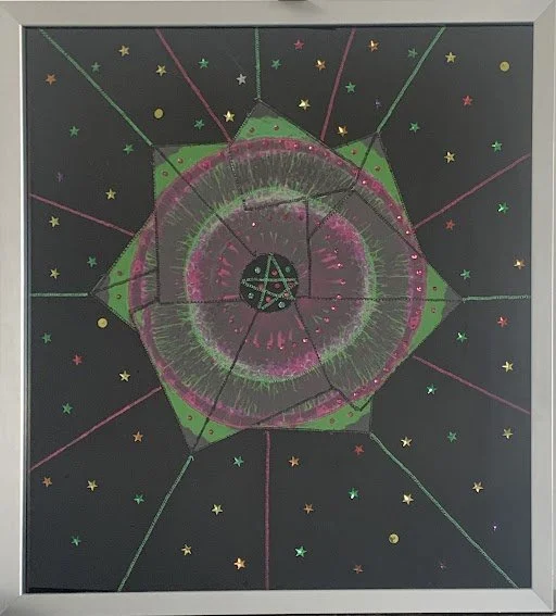 Mandala: Microscopic images of a mouse retina