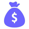Money bag icon representing strategic budgeting and financial planning