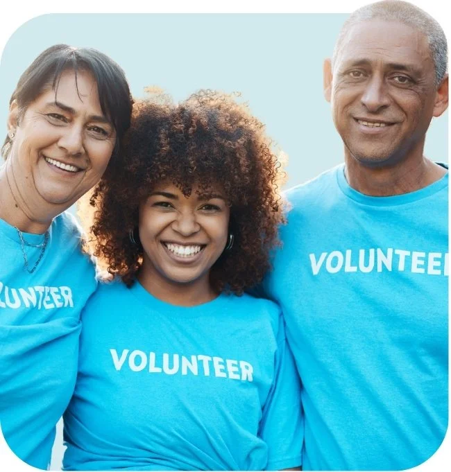 Volunteers from an impact-driven organization