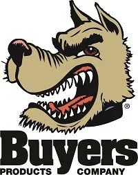 Snarling dogg over the Buyers Products logo