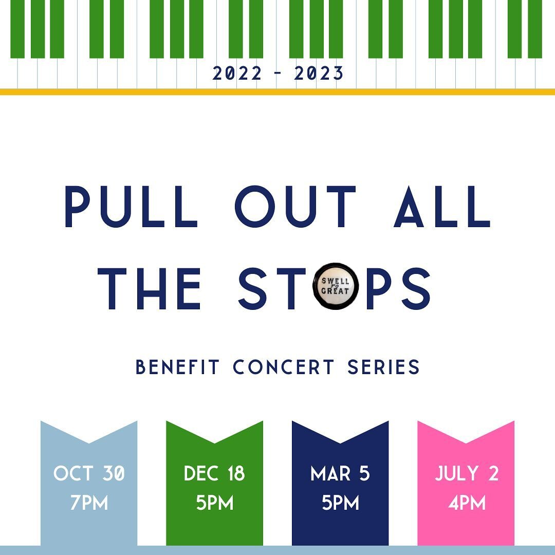 SAVE THE DATE!! 🗓 I am so excited to announce my upcoming concert series here in Lawrence! 🎶 The first three concerts will be held at First United Methodist Church downtown in Lawrence and the final concert will be at the Lied Center! Each concert 