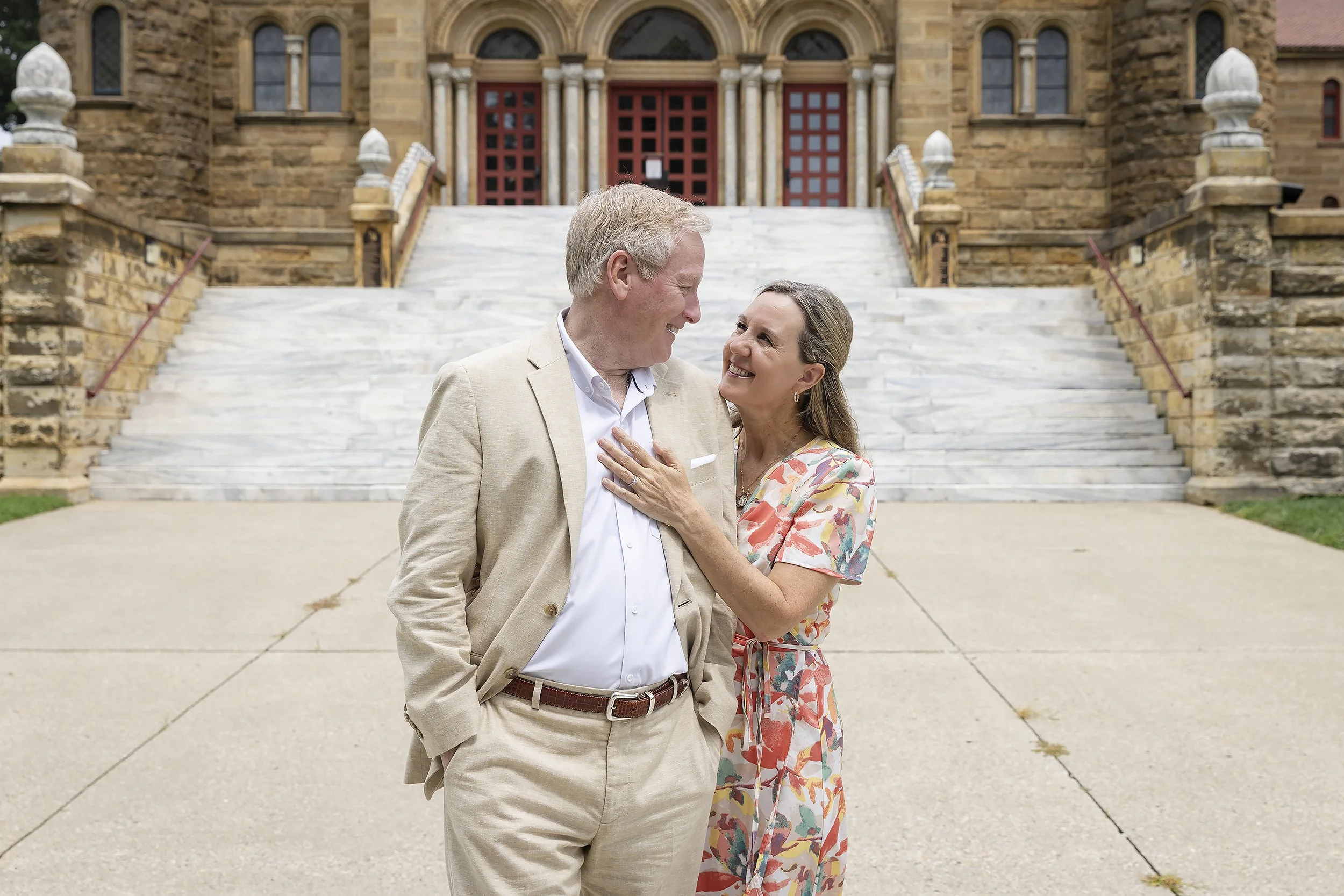 Couple smile lifestyle engagement Saint Meinrad.JPG