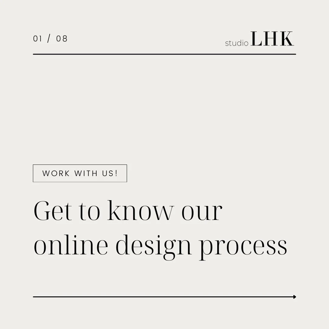 At Studio LHK, we help you create a timeless home that reflects your unique lifestyle - all from the comfort of your home!
.
.
✨Our step-by-step process is designed to provide a personalized design experience with bespoke outcomes while staying withi