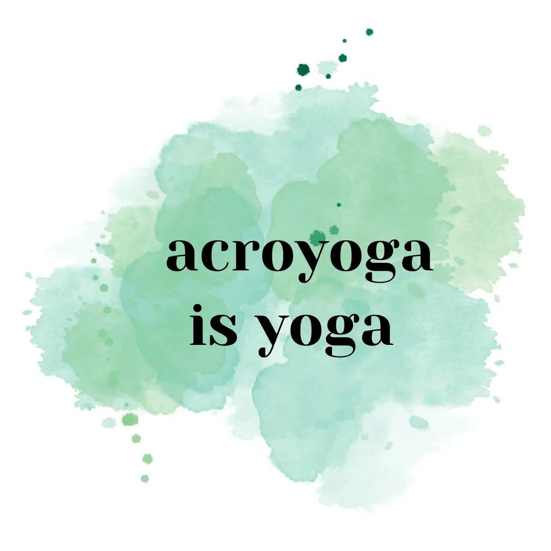 Maybe acroyoga is yoga after all? In our previous post 'acroyoga isn't yoga' we talked about possible contradictions between yoga and acroyoga.

However, we also strongly believe that there are many similarities between the two, depending on how acro