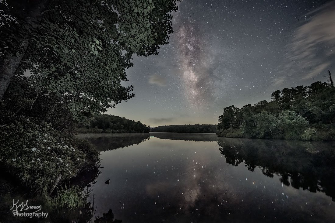 Milky Way at Price Lake on the Blue Ridge Parkway