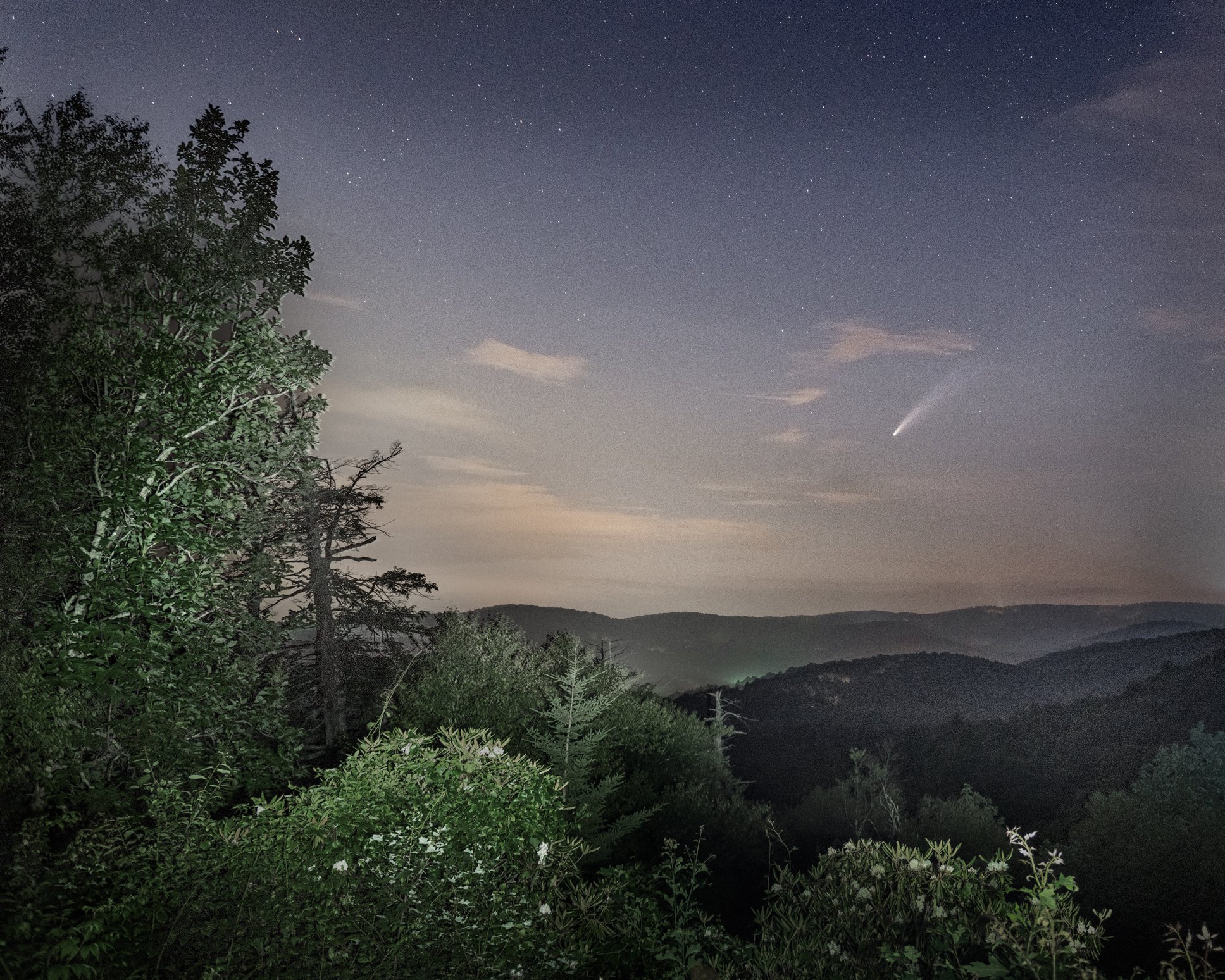 Neowise Comet over Linville, 2021