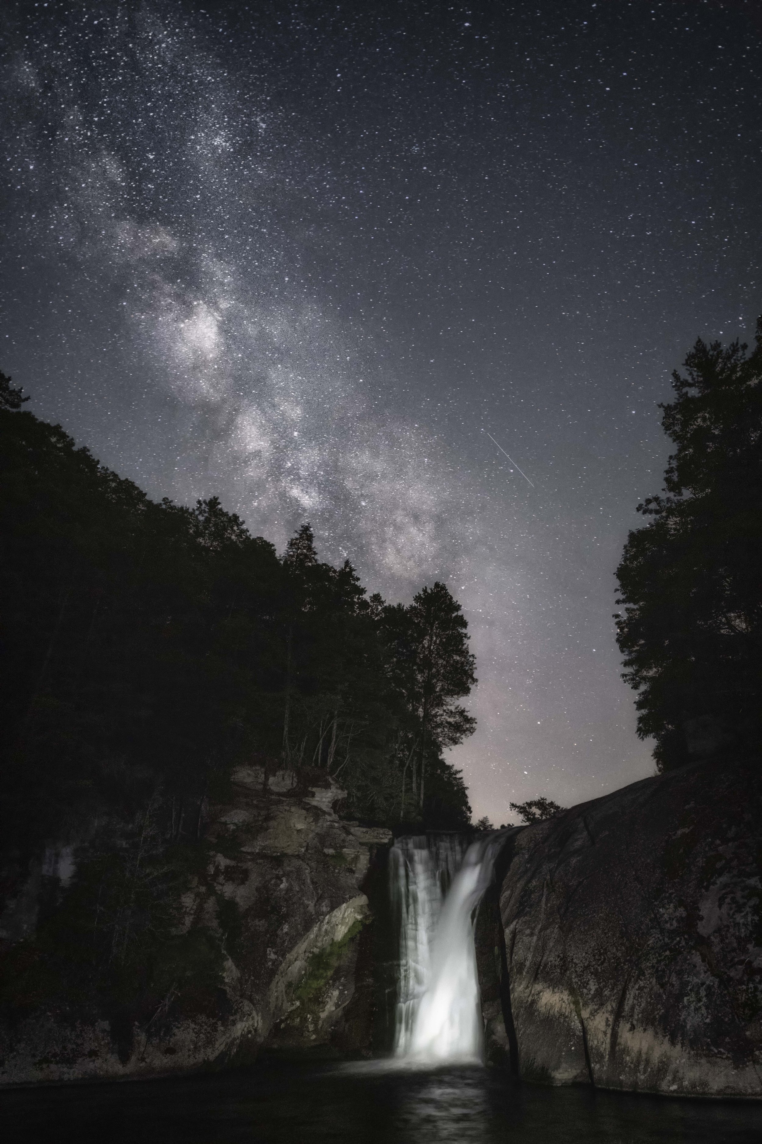 Milky Way and Elk River Falls