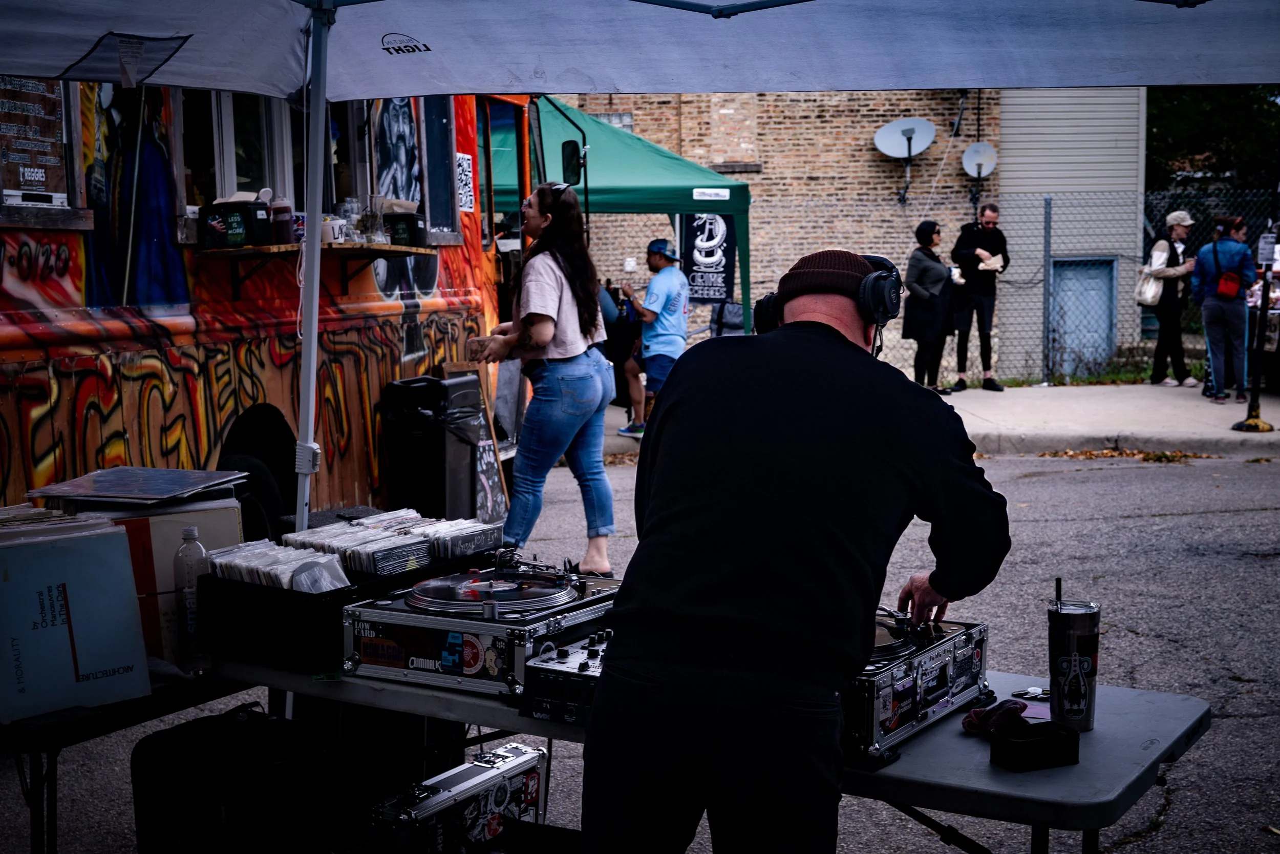 Neighborhood DJ in Bridgeport, Chicago. 2025.