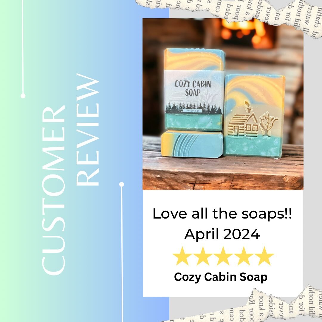 Thanks for the review!
Only 2 bars left of Cozy Cabin Soap scented in Kentucky Bourbon.  I do not remake a soap design- each batch a limited run. 
This soap will make a Great Fathers Day gift, or for the bourbon lover, or your cabin.

#cabincore #log