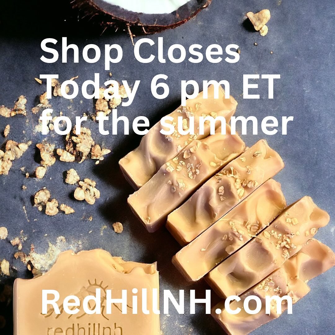 Green beauty 🌱 plant based skincare handcrafted in small batches.
Swipe to see some great grabs. Get your order in by 6 pm ET as I&rsquo;ll be closing form the shop for the summer. 
🔗 redhillnh.com

🏳️&zwj;🌈 My Pride soap line is EPIC this year -