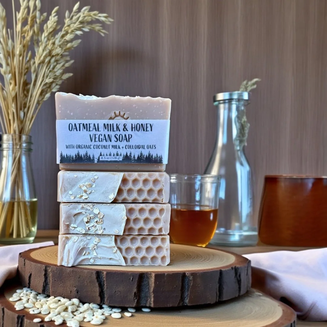 Oatmeal, Milk & Honey Vegan Soap