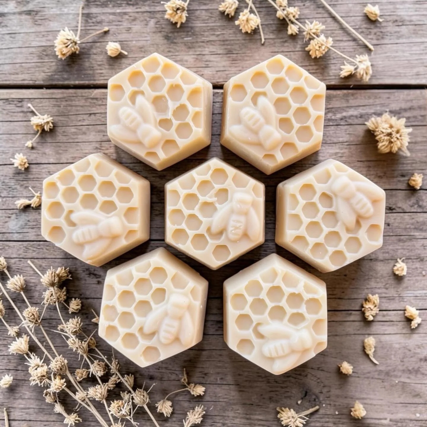 Creamy, all-natural, skin-loving goodness. 
Our Gentle Face &amp; Body Soap is thoughtfully formulated to be mild enough for daily use on both face and body.

Each bee-utiful, palm-sized bar fits comfortably in your hand and creates a soft, creamy la