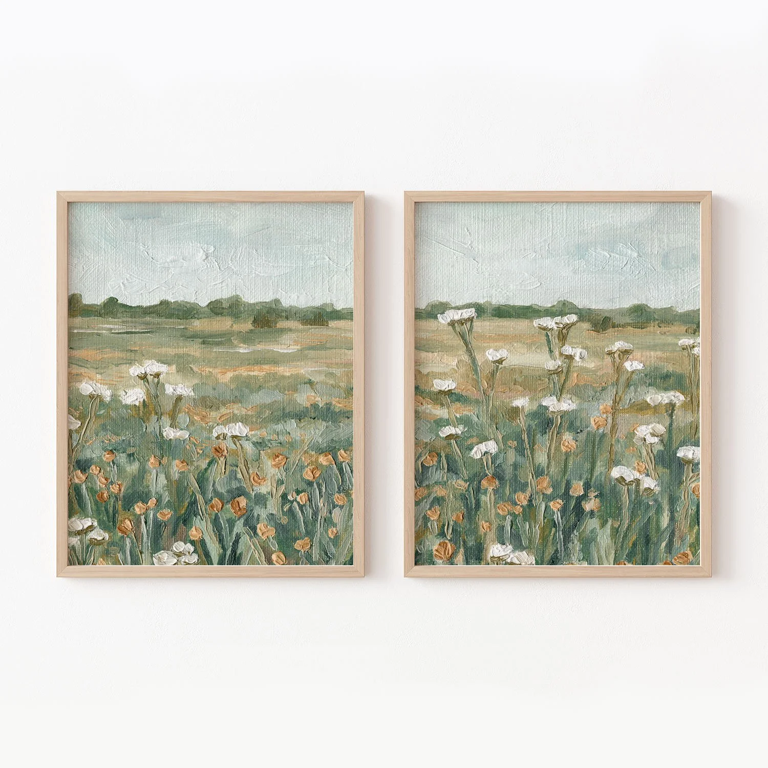 "Kahle Wildflowers" Diptych