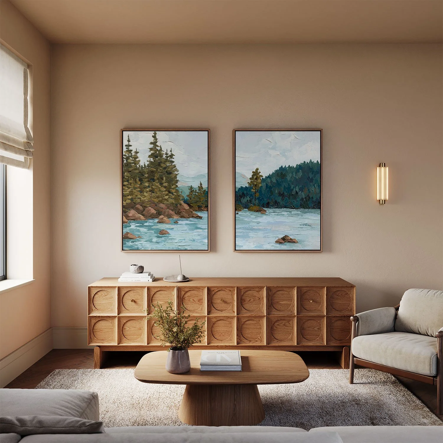 alpine lake framed canvas diptych.jpg