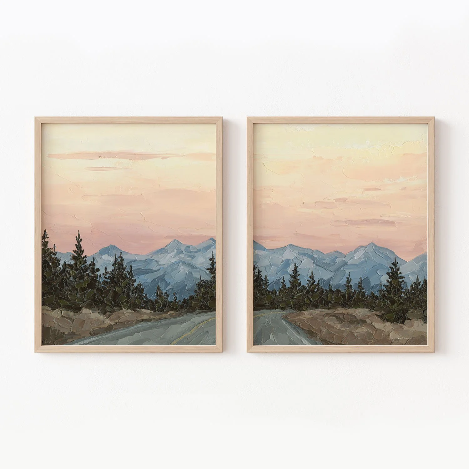 "Open Road" Diptych