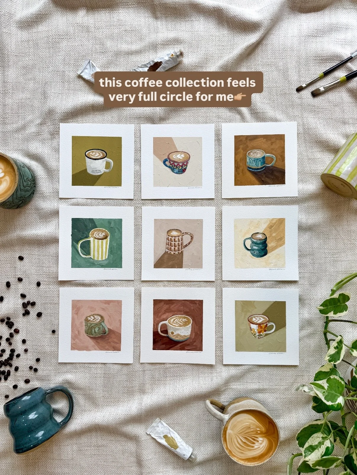 the coffee collection is here☕️☺️

this little series is completely different than what I normally do, and definitely pushed me out of my comfort zone! but it also felt so fun and just an accumulation of tons of tiny things that bring me joy☀️

I hop