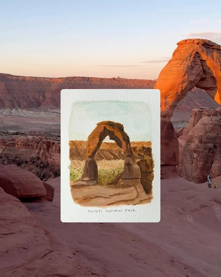 Utah paintings loading!!

I asked yall a few weeks ago where you most wanted me to paint and yall picked Utah🫶🏼 so Charlie and I flew down and spent the last week exploring &mdash; I got tons of reference photos and inspiration!!

Utah is seriously