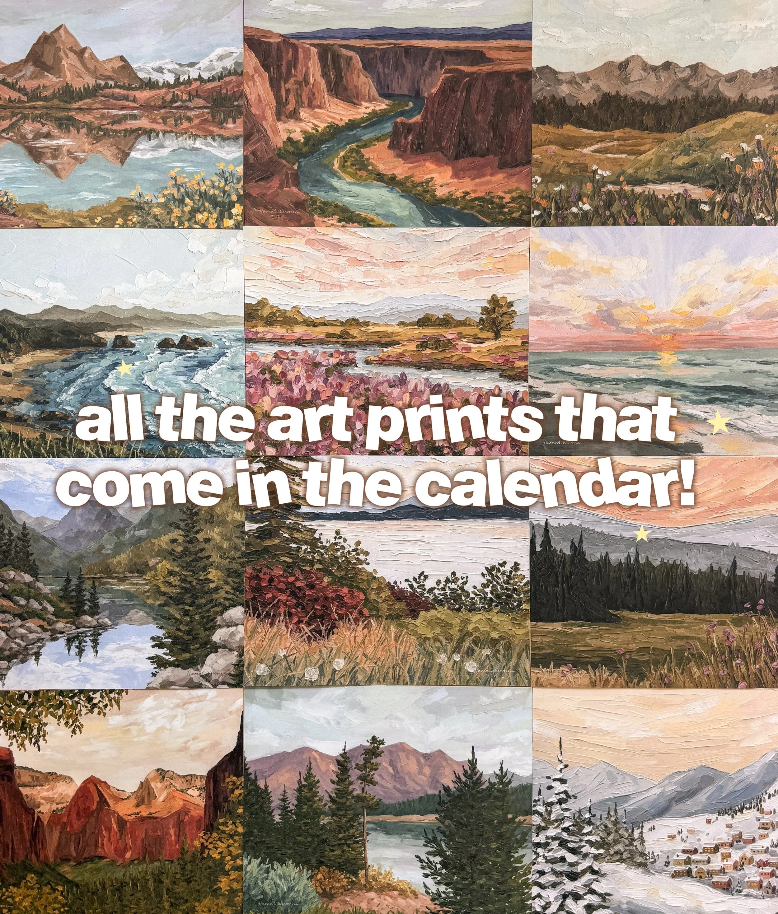 GIVEAWAY🥳 I&rsquo;m sending 3 of you my new art calendar! The calendar will be available Wednesday and I&rsquo;m announcing the winners shortly before &mdash; so get your entries in quick!

how to enter:
- follow me
- tag a friend (more tags = more 