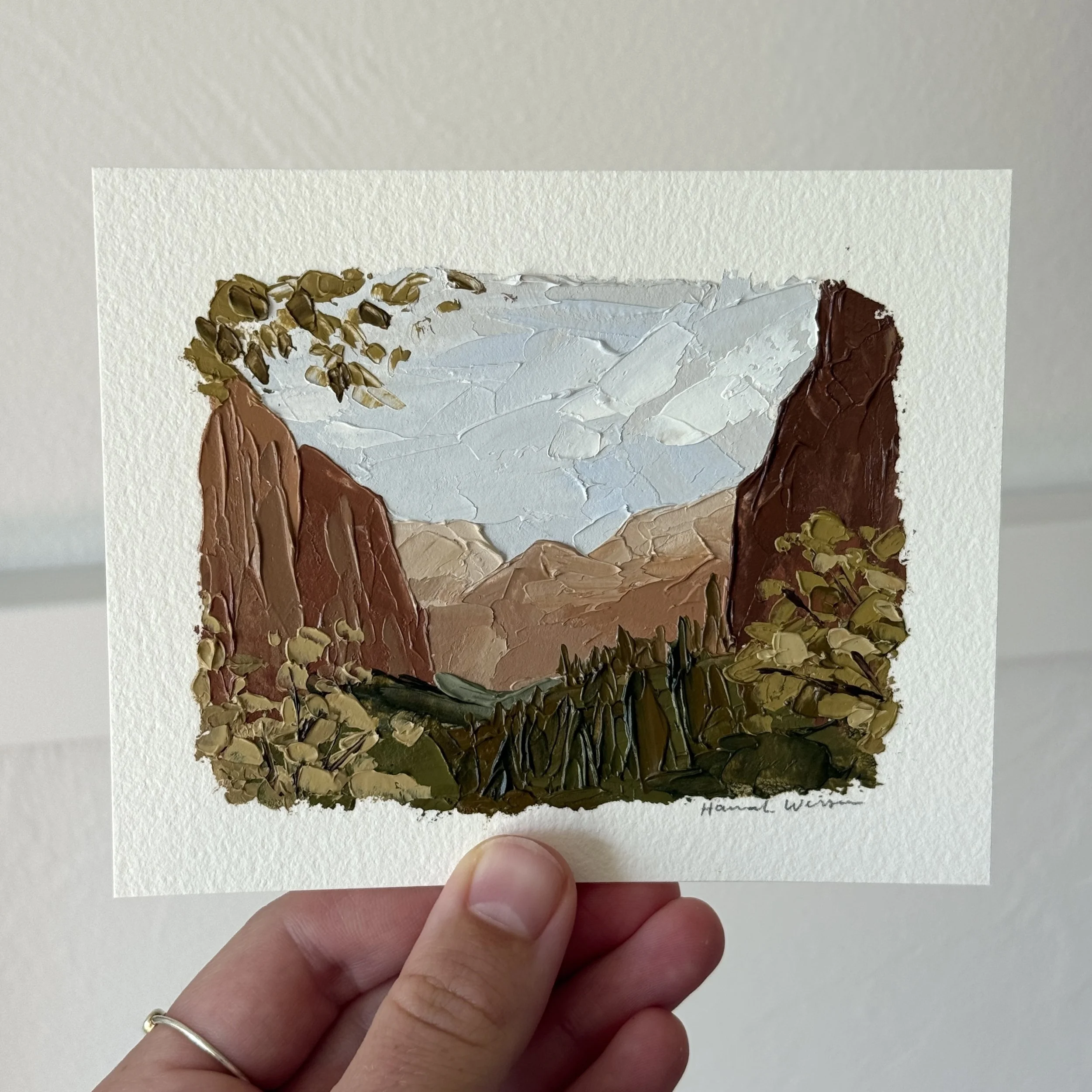 STUDY PAINTING of "Zion National Park"