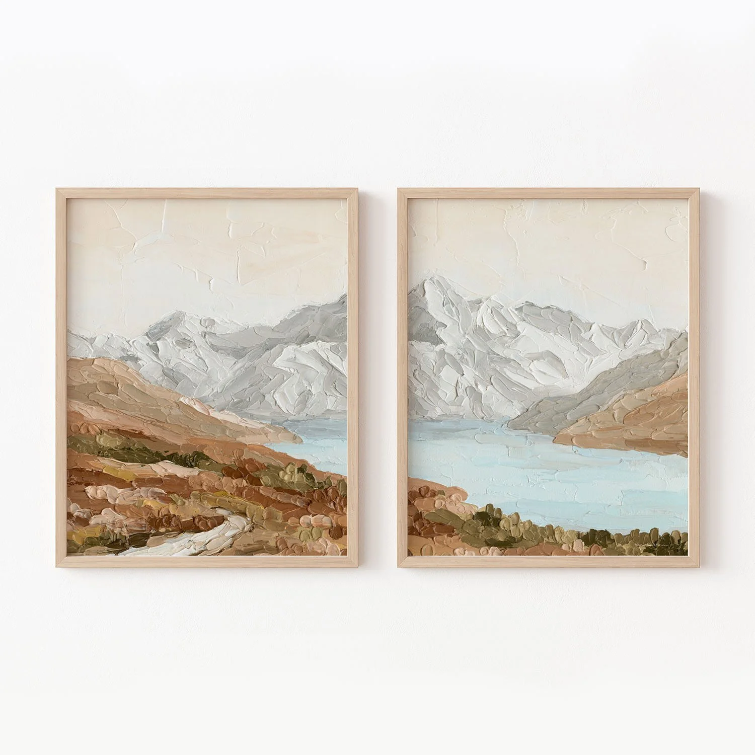 "Mount Cook" Diptych