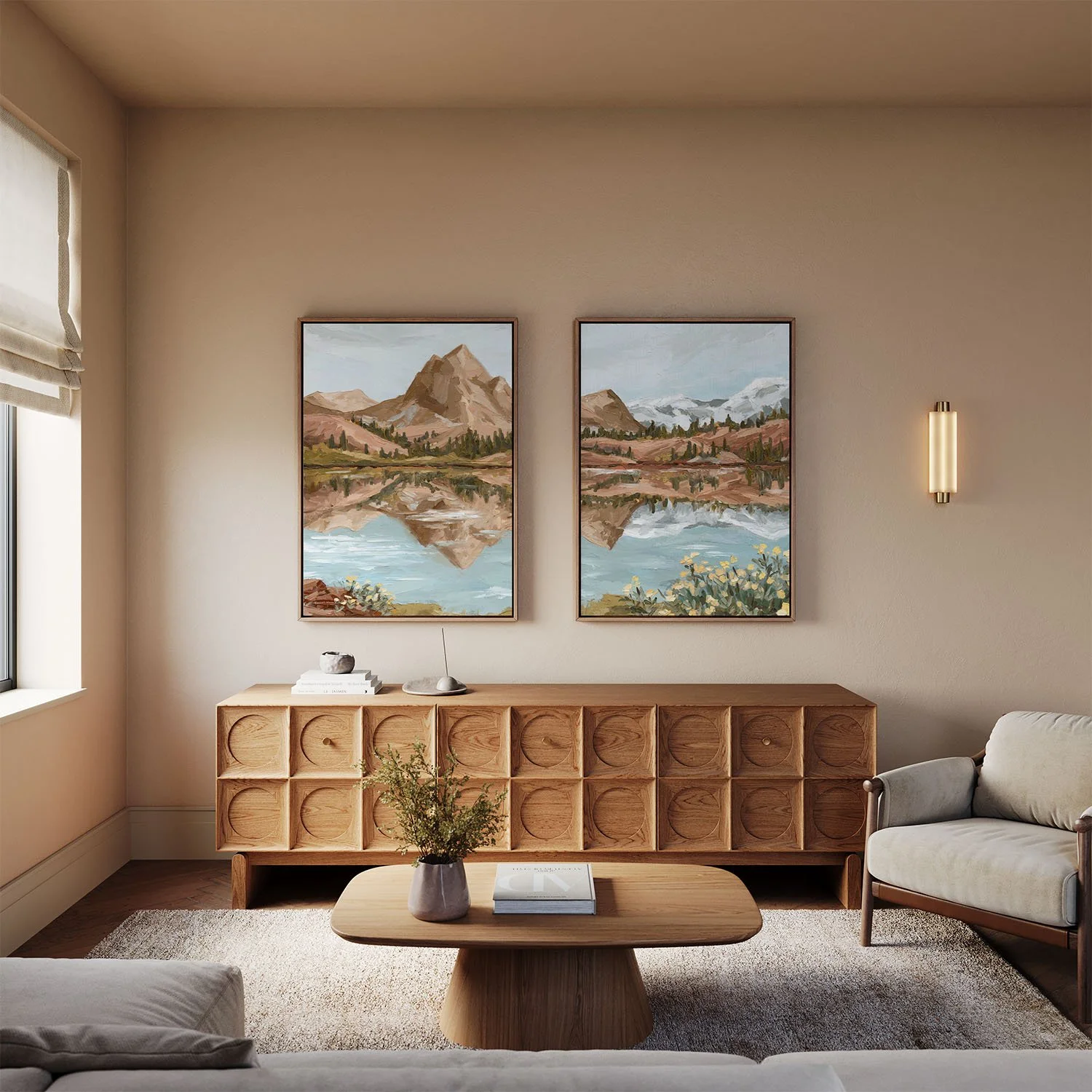 sundial peak framed canvas diptych.jpg