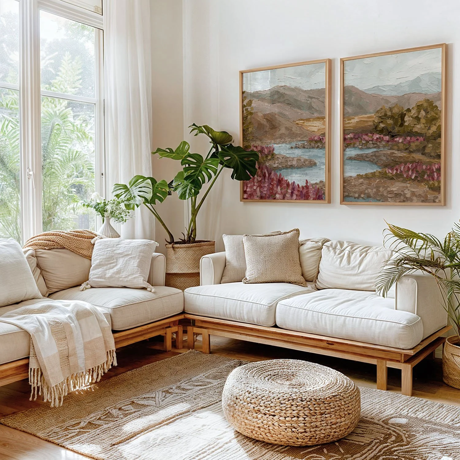 river blooms diptych living room.jpg