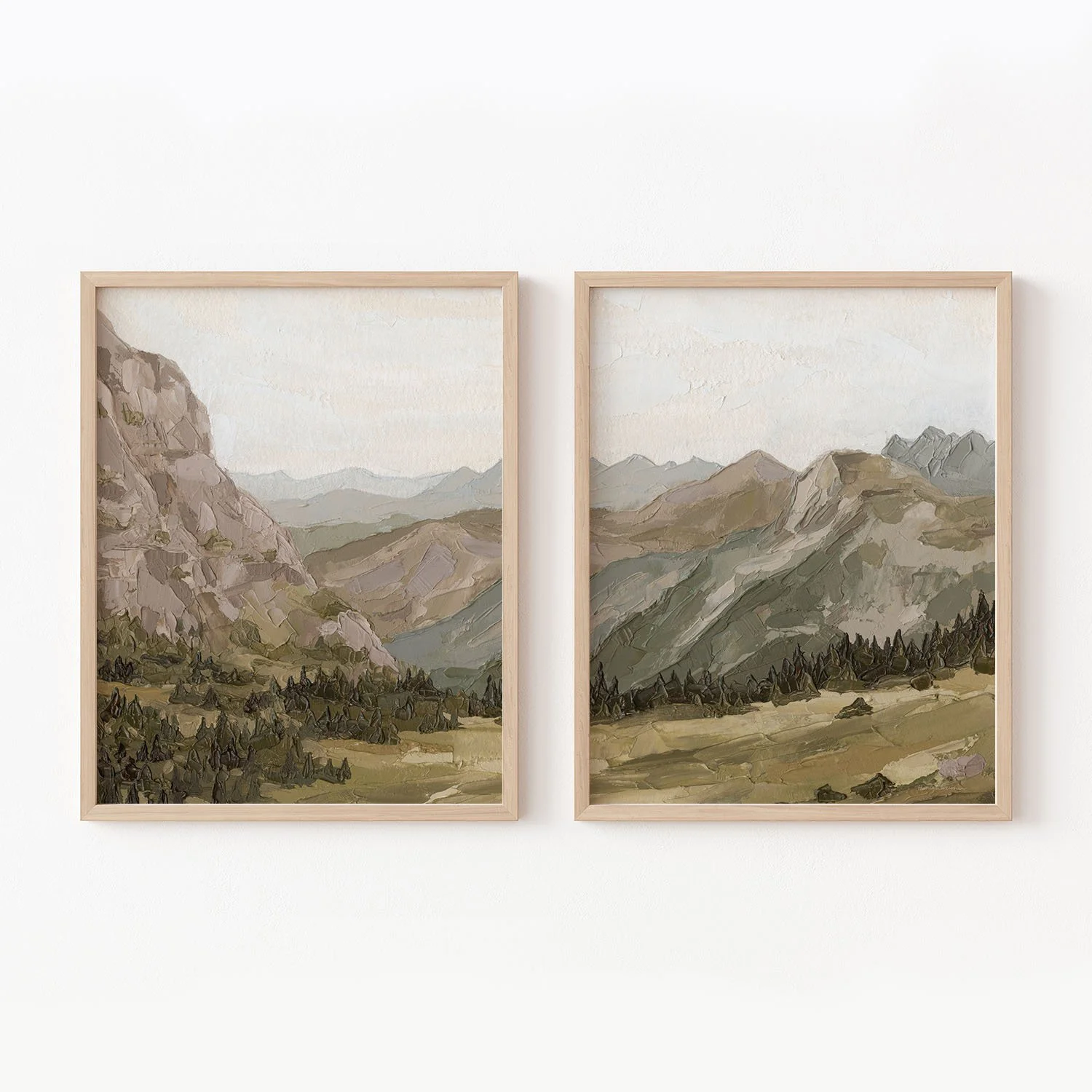 "Going to the Sun" Diptych