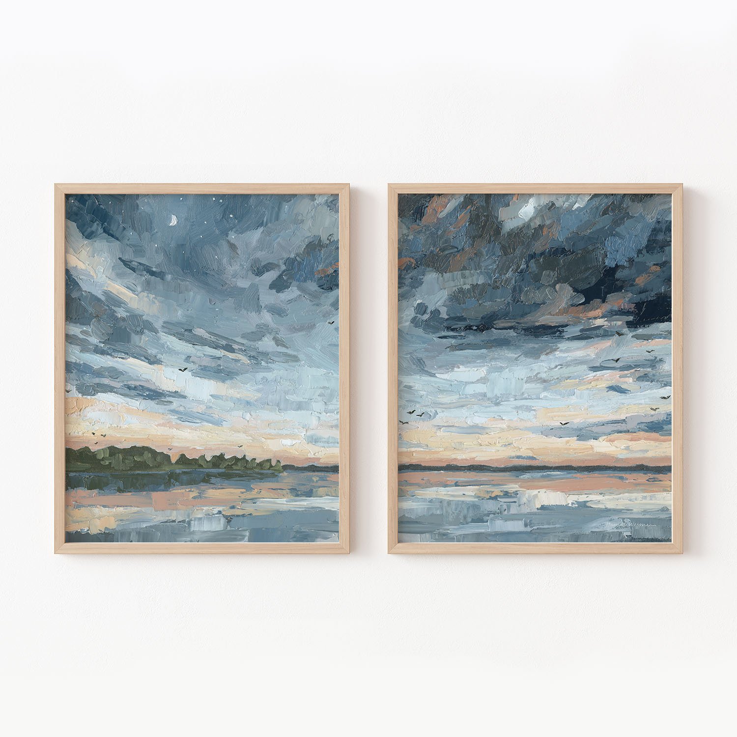 "Purple Martins" Diptych