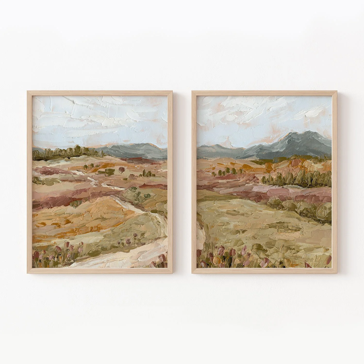"A Familiar Path" Diptych