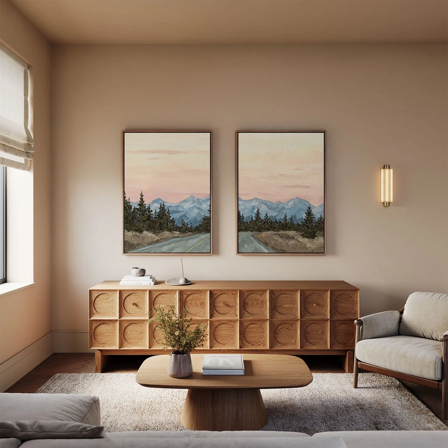 open road framed canvas diptych.jpg