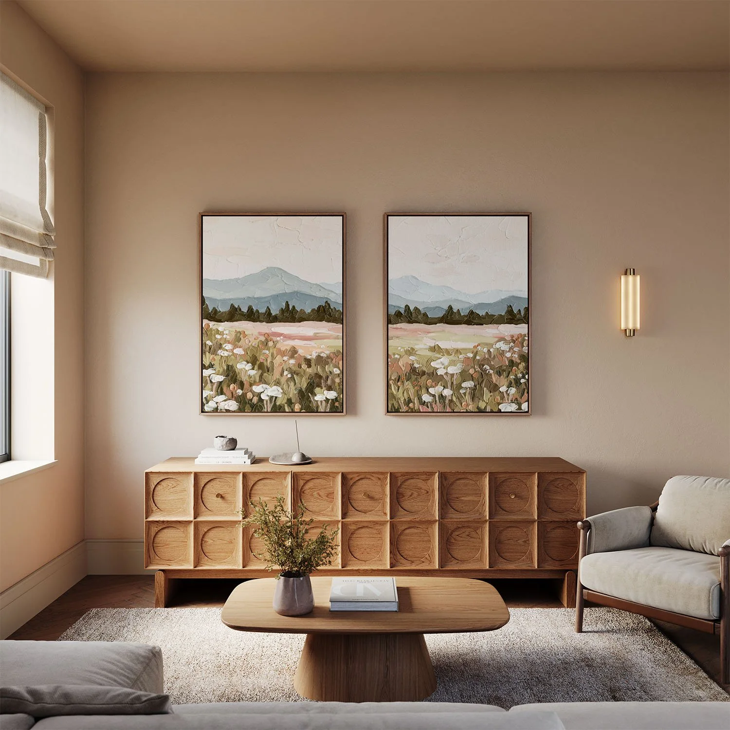 strawberry lemonade framed canvas diptych.jpg