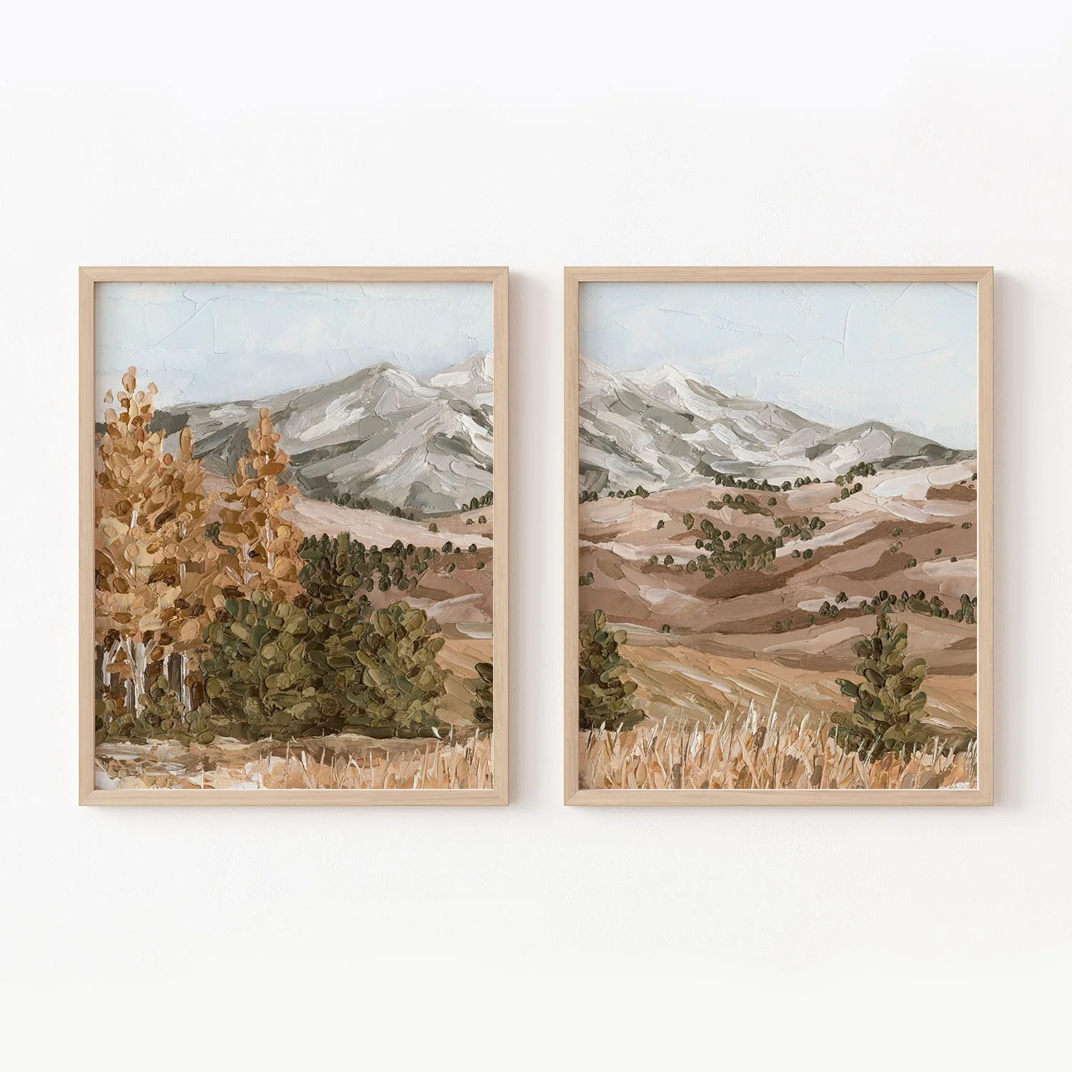 "First Frost" Diptych