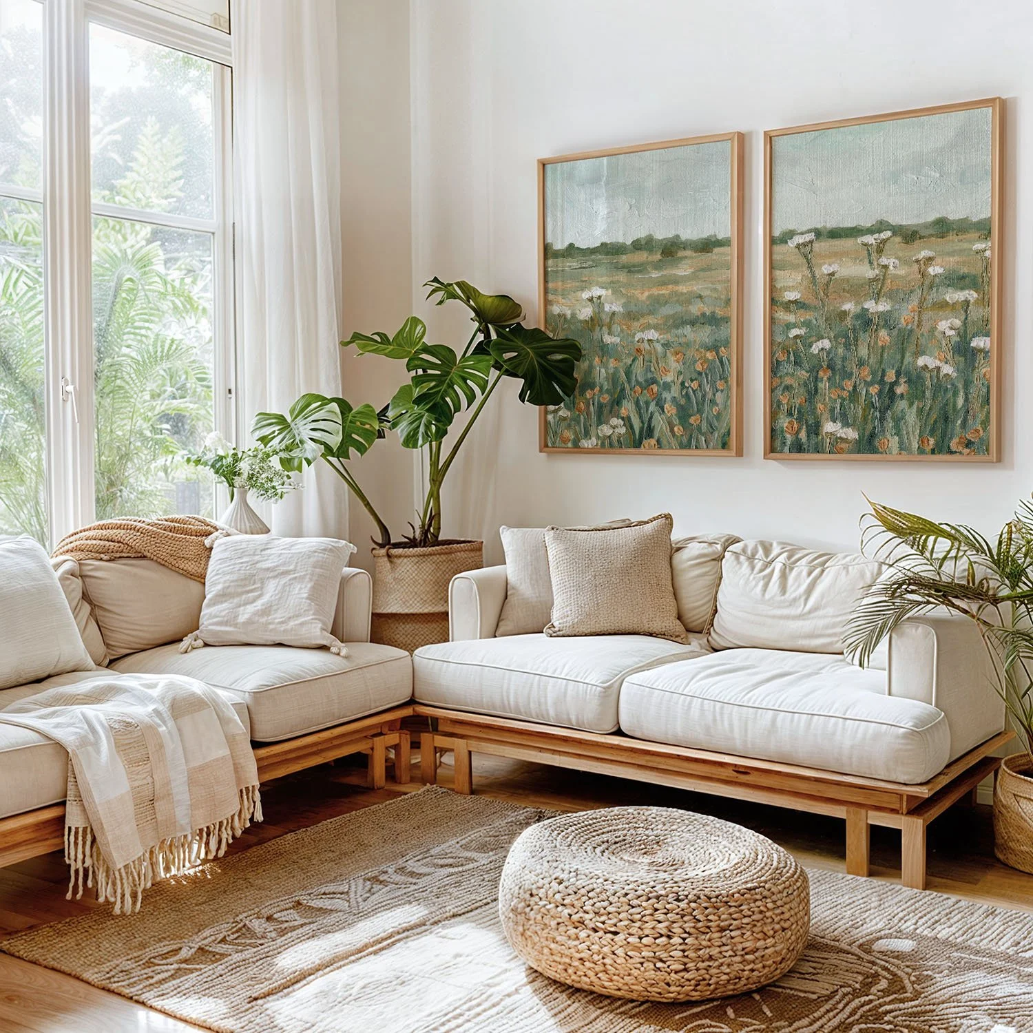 kahle wildflowers diptych living room.jpg