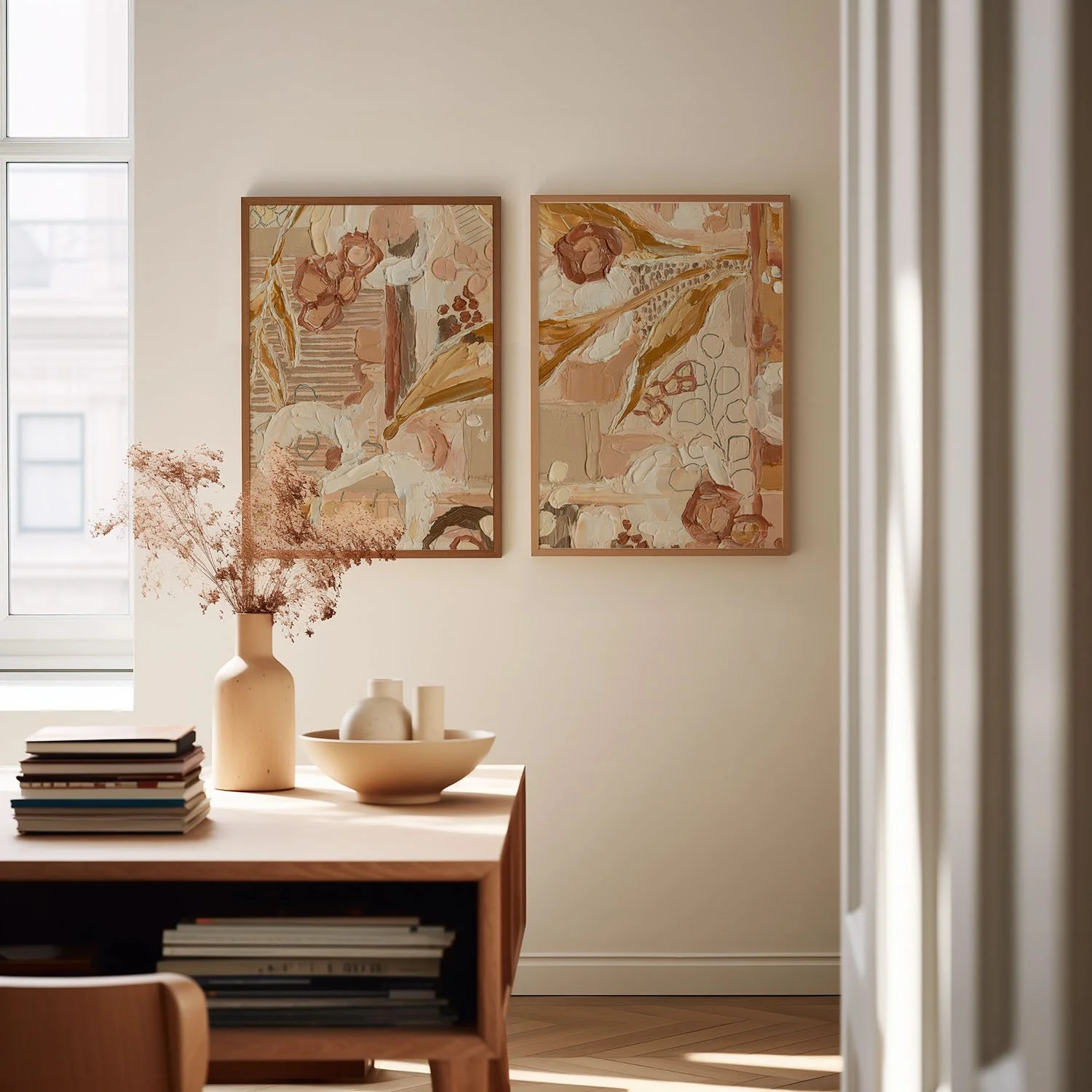 peaches and cream diptych office.jpg