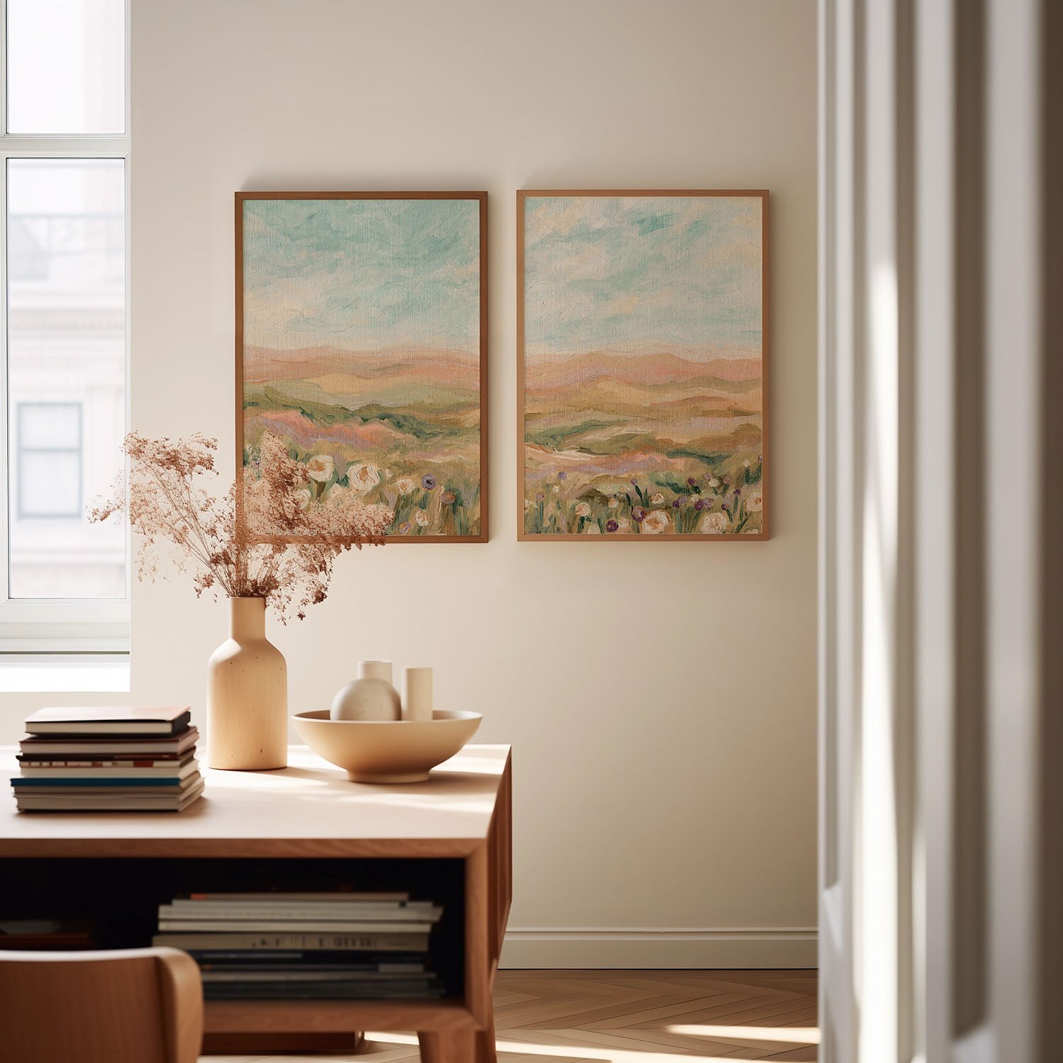 fields of blooms diptych office.jpg