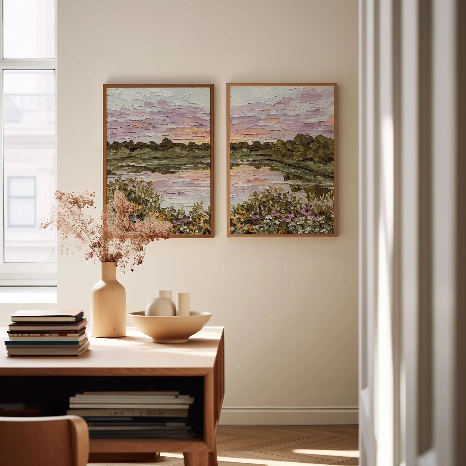 country sunset diptych office.jpg