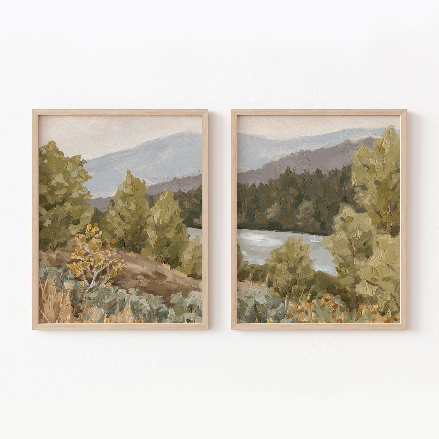 "Rain Dance" Diptych