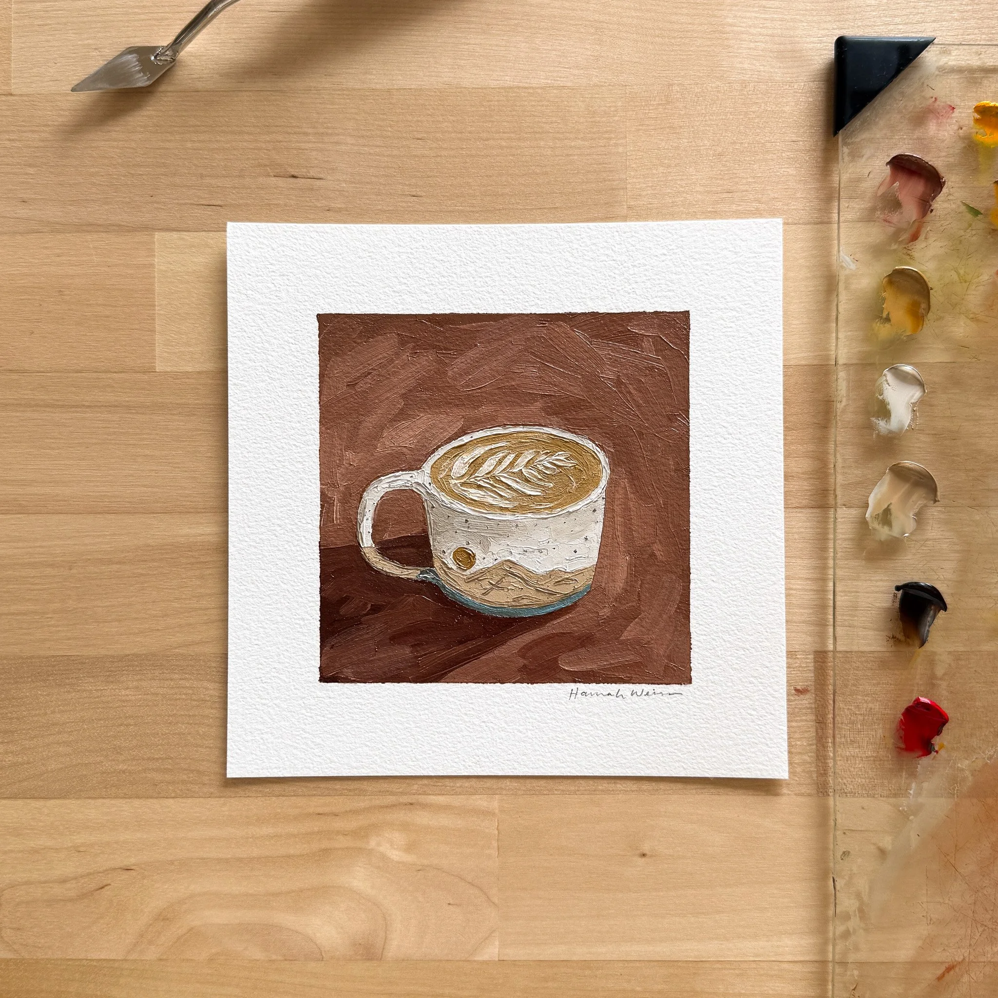 "Lakeview Latte" Original Painting