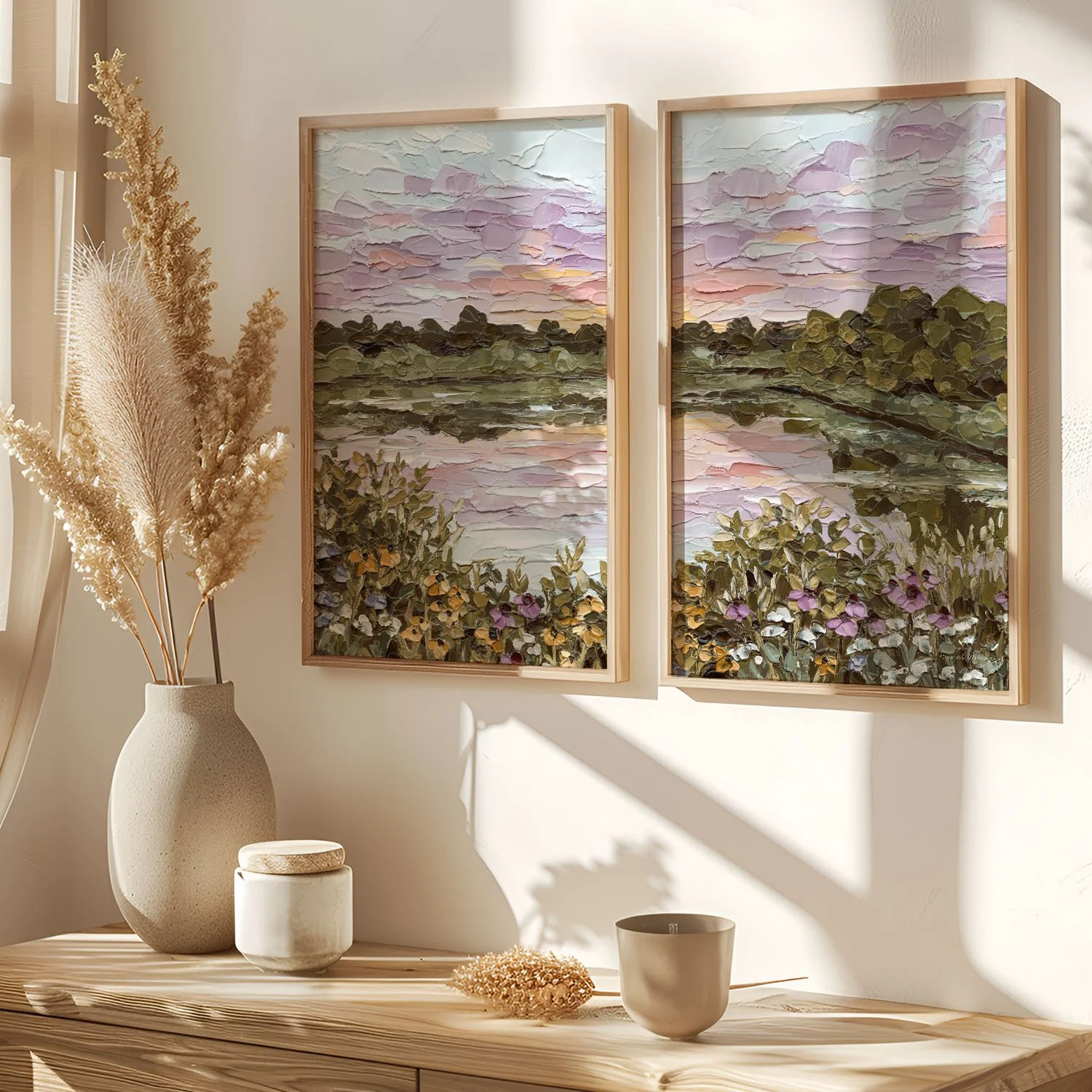country sunset diptych small frame.jpg