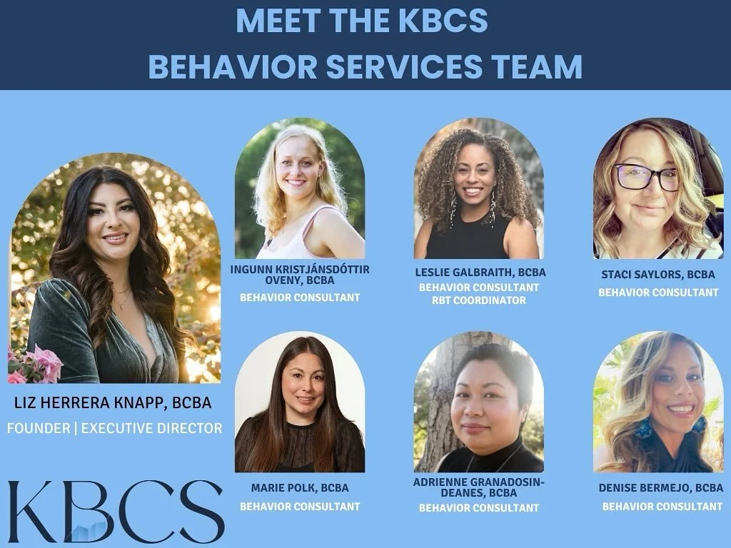 Some of the faces behind to our exceptional team of now 9 Board Certified Behavior Analysts (BCBAs), each bringing 17 to 25 years of invaluable experience in the field! 💼✨

At KBCS, we specialize in providing Behavior Consultation for both Children 
