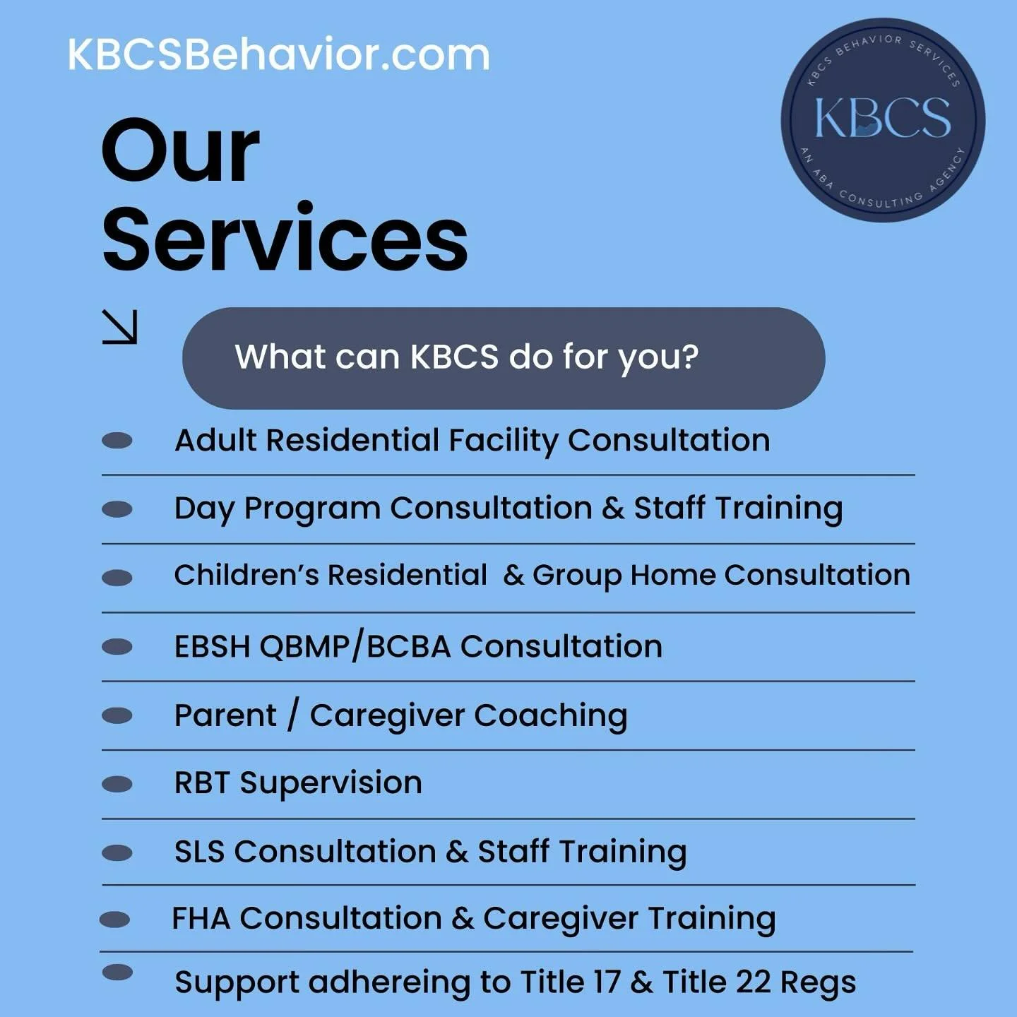 📩 Reach out to learn more about our services:
📧 Email: Services@KBCSBehavior.com
📞 Call: 209-400-2996
💬 Or DM us anytime!