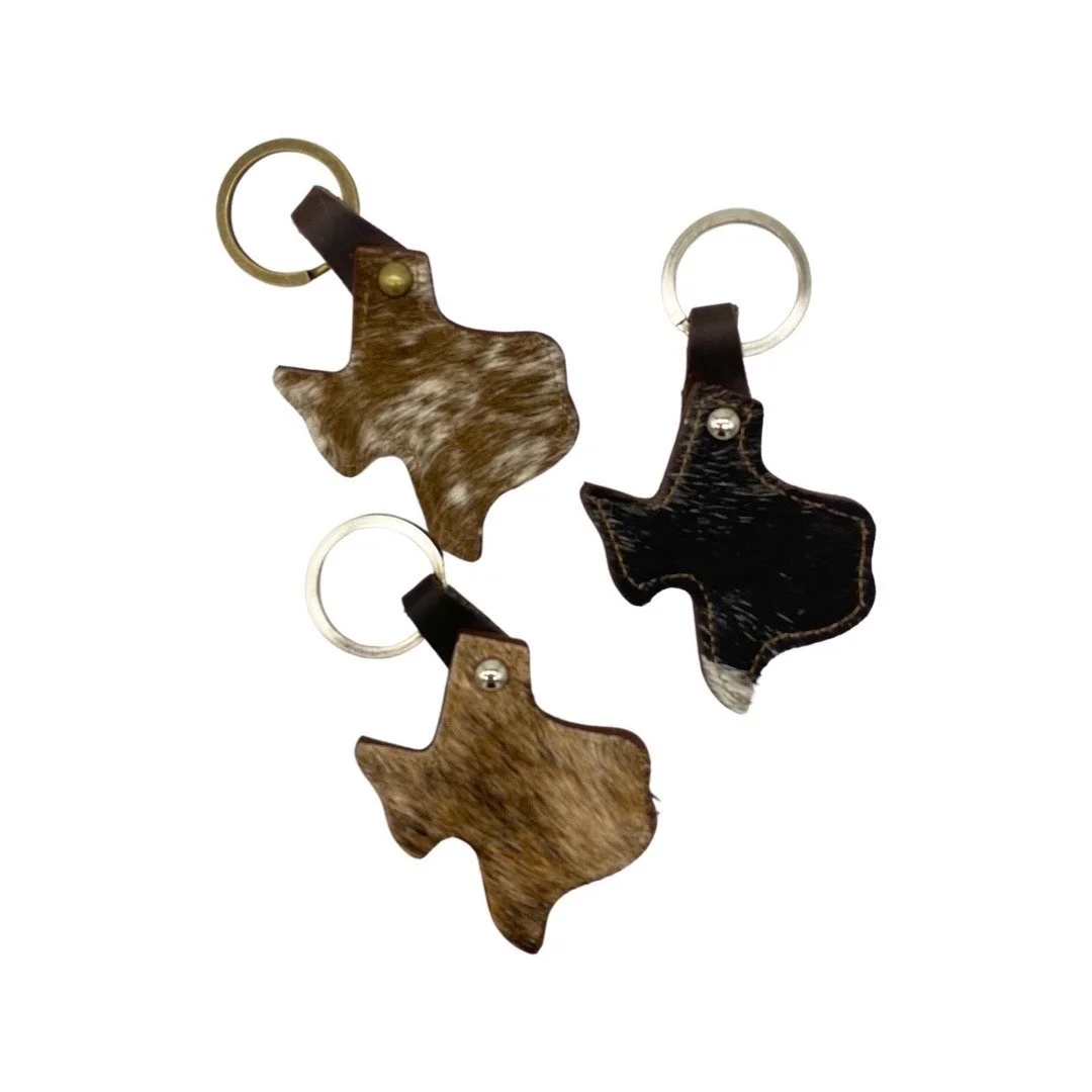 Leather & Hide Texas Keychains JDJ89