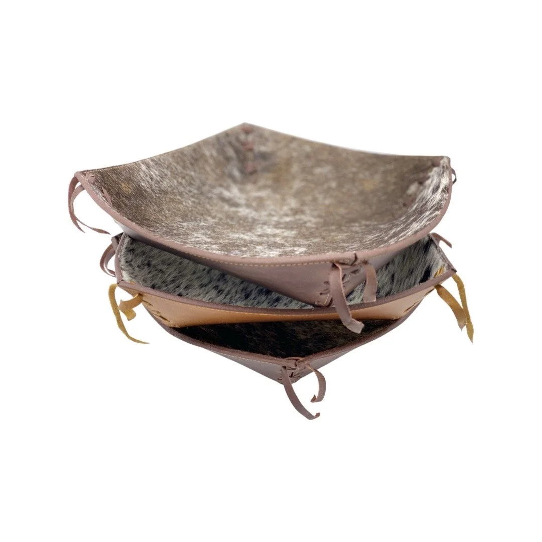 Cowhide and Leather Catch-all Trays YDP43