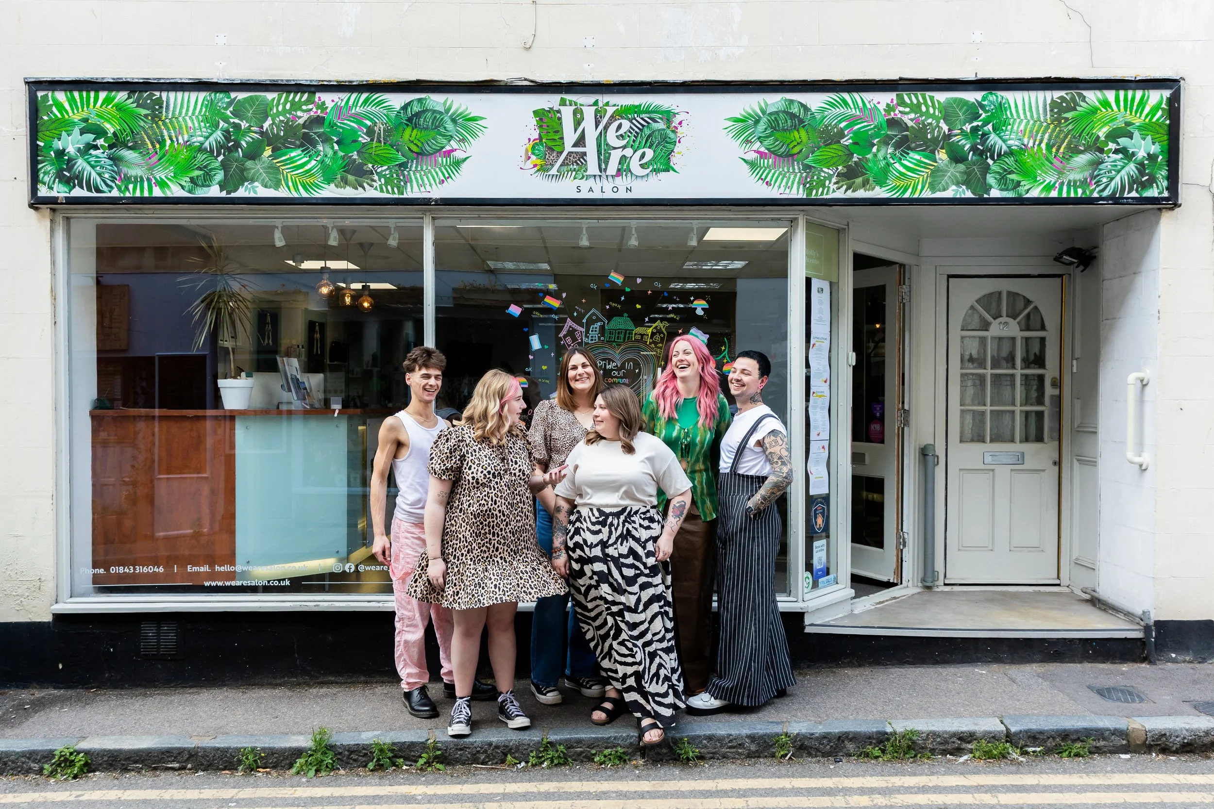 Documentary brand photographer in Kent with inclusive and neurodivergent-friendly hair salon, We Are Salon