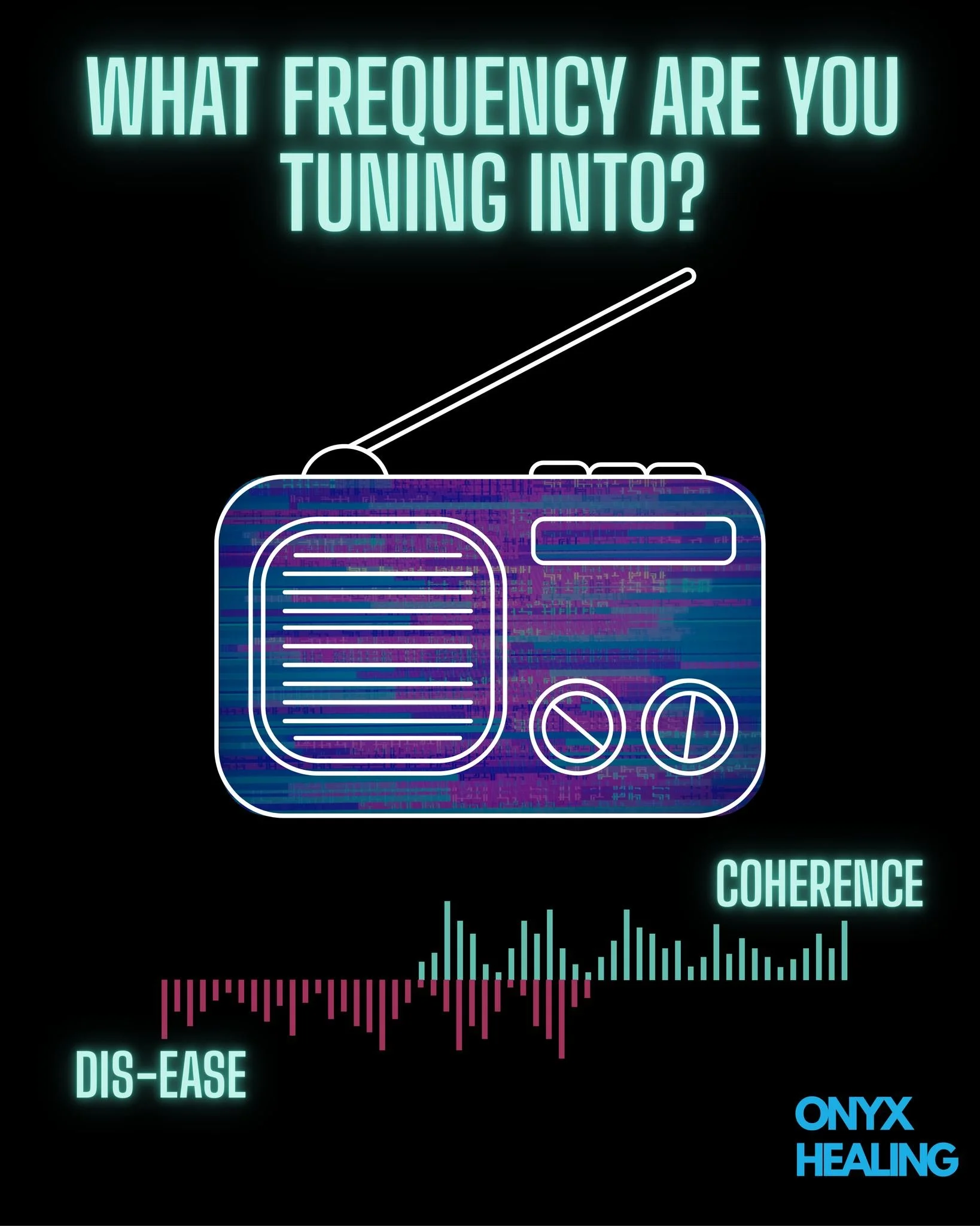 Just as you can tune into different frequencies/stations on a radio, we all have the ability to choose which frequency/vibration we want to embody each and every day. A high frequency keeps you in a state of coherence - love, high vibration, harmony 