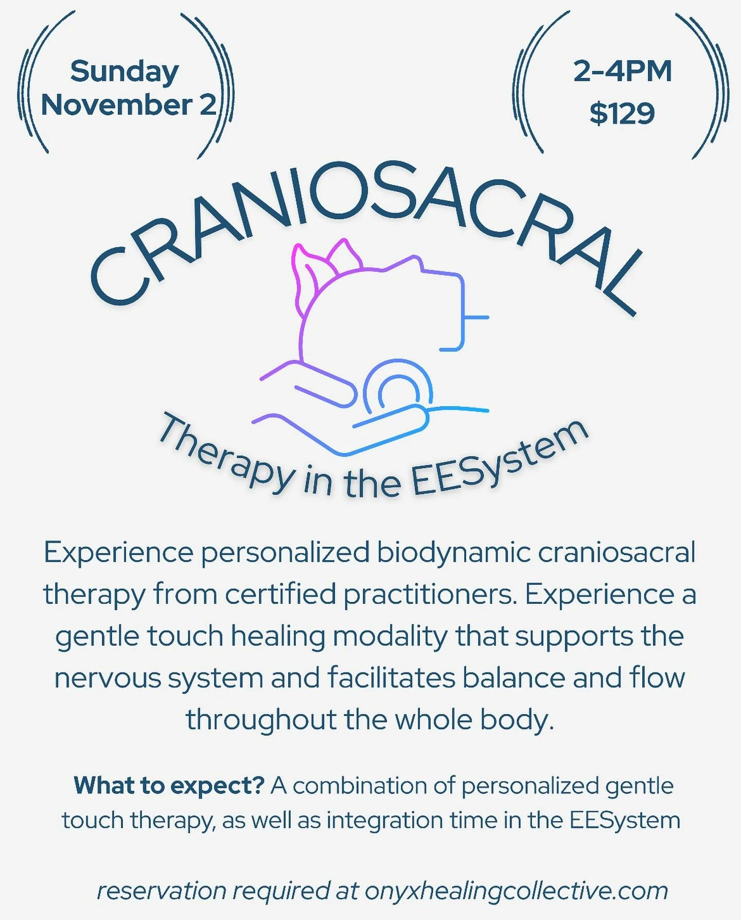 Come experience a powerful combination of craniosacral therapy in a hyper healthy energy and light field! Our certified BCST practitioner will support you for a wonderful Selfcare Sunday. Link in the bio, click Events! We hope to see you there!