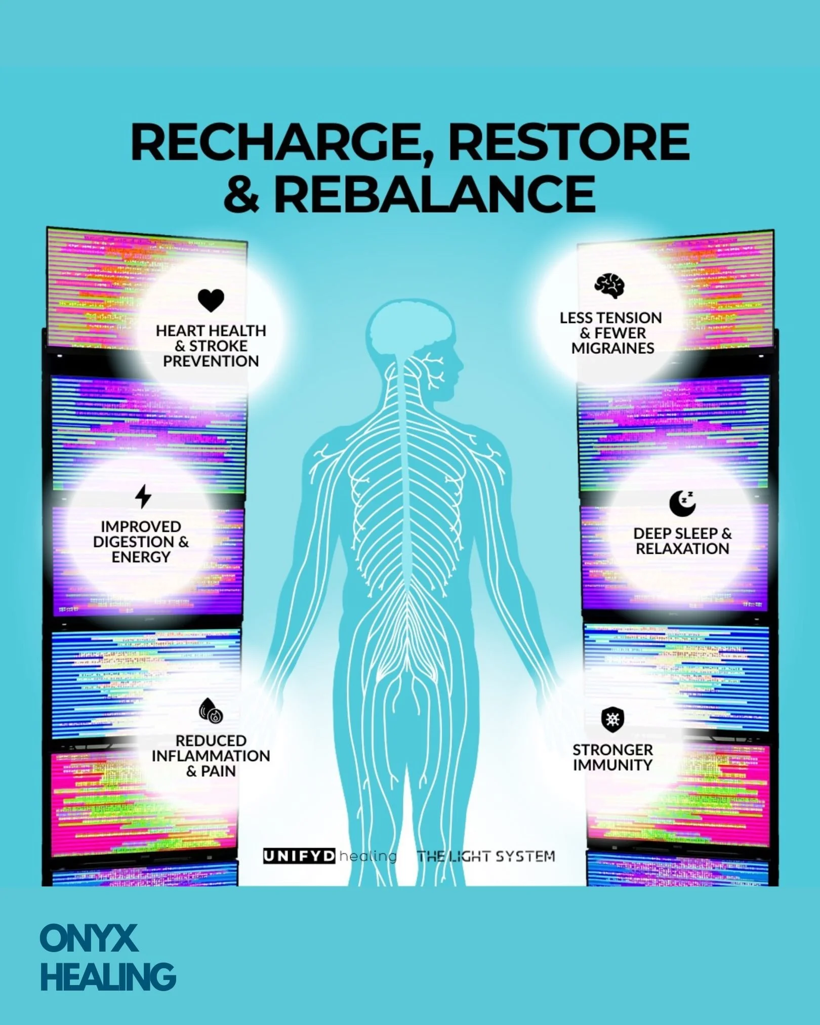 What to expect when you come and rest in our sacred space?

✨Deep Sleep &amp; Relaxation
✨Stronger Immunity
✨Improved Digestion &amp; Energy
✨Reduced Inflammation &amp; Pain
✨Less Tension &amp; Fewer Migraines
✨Heart Health &amp; Stroke Prevention
✨ 